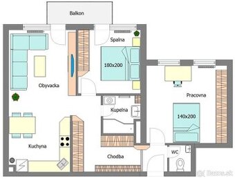 3izb byt na prenajom v Ruzinove, BEZ PROVIZIE