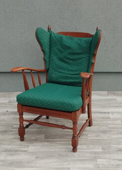 Kreslo s vysokým operadlom dánske.