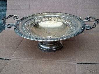 Krásny postriebreny podnos 35€