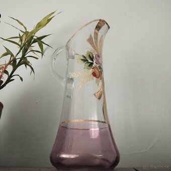 Sklenený džbán - ručná výroba