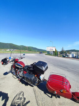 krasna Jawa 300CL , plexi , ťažné , kufor, brašne, pav 41