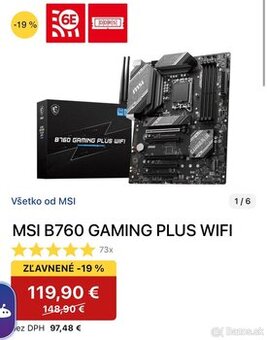 MSI B760 GAMING PLUS WIFI