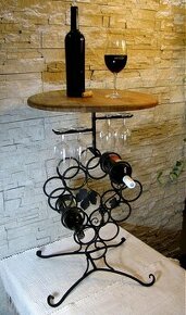 Ručne kovaný degustačný stolík na víno - 1