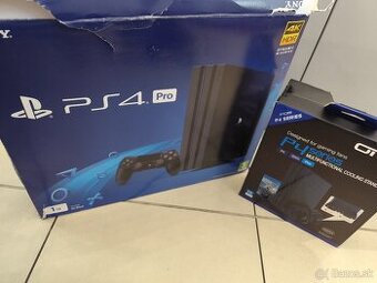PS4 PRO 1TB s nabijacou/chladiacoun stanicou
