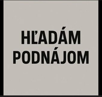 Hľadám si podnajom