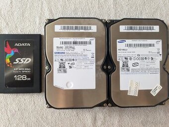 2x 160GB Samsung HDD + 120GB SSD Adata