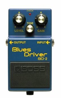 Pedál Boss Blue Driver BD-2 a iné efekty.