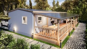 NOVÝ MONTOVANÝ RODINNÝ DOM 60 m2 k odberu cena 416 eur za m2