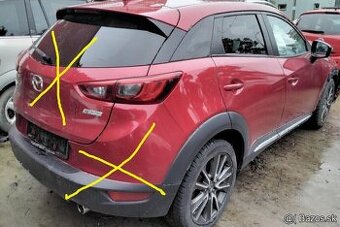 Mazda CX-3 2.0 AWD 2015 predám DVERE, MOTOR PE, PREVODOVKA 4