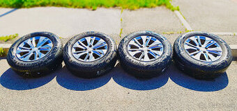 4x originál alu disky Peugeot + pneu Continental 205/55 R1