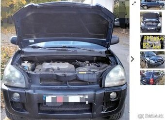 predám MOTOR D4EA Hyundai Tucson 2.0 CRDI 2005 83kW TRYSKY