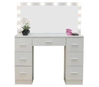 Toaletný stolík Hollywood s LED osvetlením