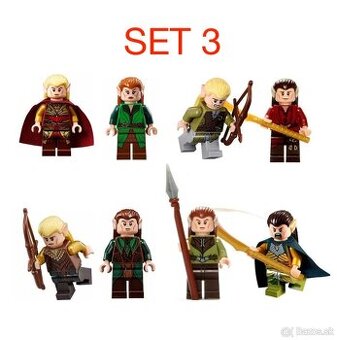 Figúrky pán prsteňov 3 (8ks) - typ lego, nové