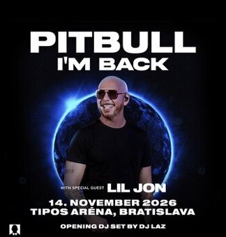Vstupenky na koncert Pitbulla 14.11.2026 v Bratislave