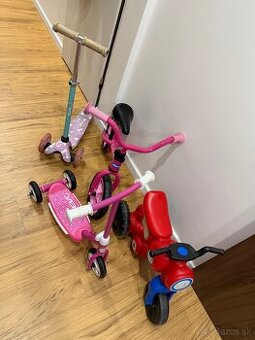 Detske odrazadla a kolobezky