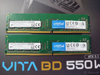 DDR4 16GB /2x 8GB/ 2666MHz Crucial /micron/