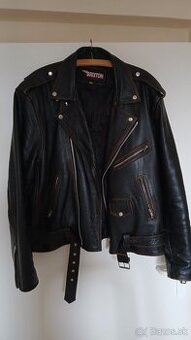 Kožená bunda Kŕivak Rub Off BRIXTON