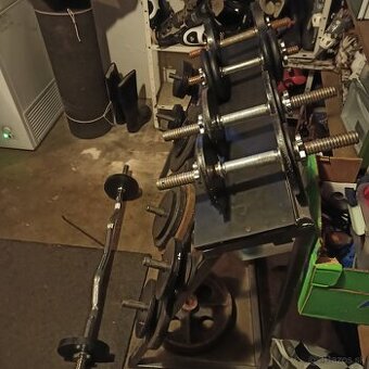 Stojan na jednoručky , činky, zetkova tyč ,