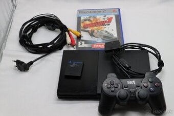 PlayStation 2 Slim SCPH-90004 +Burnout 3 + príslušenstvo
