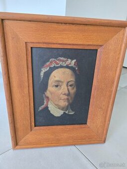 Starožitný obraz maľba na dreve