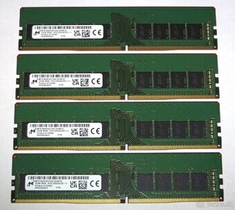Micron 32GB DDR4 ECC UDIMM (3200MHz, 4ks) a RDIMM (2ks)
