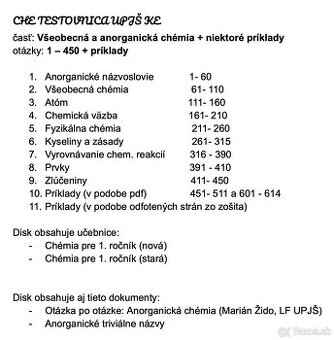 Poznámky z chémie na LF UPJŠ - anorganická chémia