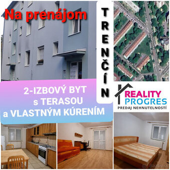NA PRENÁJOM 2 IZBOVÝ TEHLOVÝ BYT S BALKÓNOM TRENĆÍN - VOĽNÝ