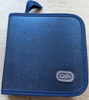 DEJA zipsový modrý obal na 24 CD/DVD+zadarmo za 7€