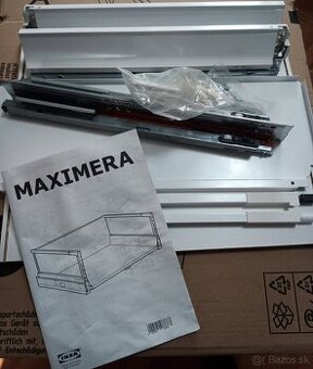 IKEA MAXIMERA Zásuvka, vysoká, biela, 60x45 cm