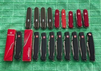 ZBIERKA ŠVAJČIARSKYCH NOŽOV WENGER A VICTORINOX