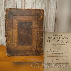 QUINTI HORATII FLACCI OPERA, ROK 1699 - 1