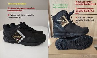 Taras Low, Taras Mid - treková turistická obuv, kanady BOSP