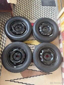 4x Plechové disky VW-Škoda-Seat R14 5x100 + pneu 185/65 R14