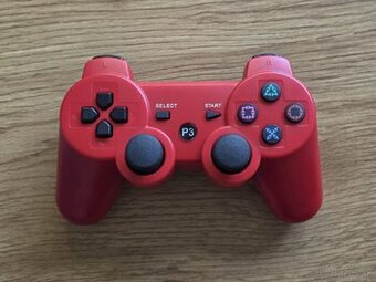 Bezdrôtový ovládač na PS3 červený