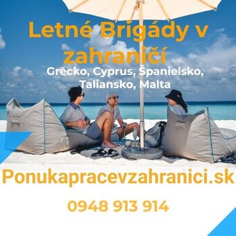 Letné brigády v zahraničí na leto 2026