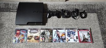 Playstation 3 slim 320gb+hry