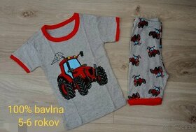 Dvojdielne pyžamo traktory auta