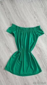 Zelené voľné šaty veľ. S/M