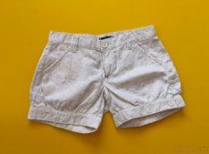 zlato-béžové dievčenské krátke nohavice