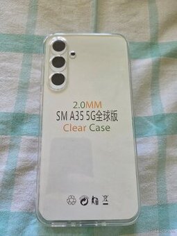 Obal zadný na Samsung A35 5g a A25 Priesvitný