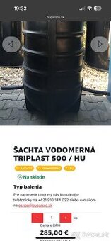 Vodomerná sachta triplast 500 / PP korugovaná rúra s hrdlom