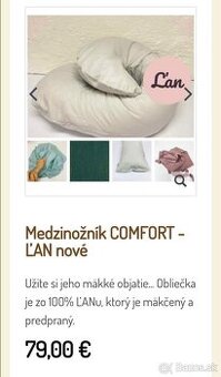 Medzinožník / tehotenský vankúš (z ĽANU)