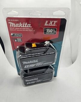 2X nová baterie Makita BL1850B 18V 5Ah Li-Ion