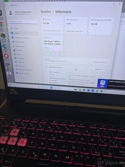 Asus TUF gaming A15