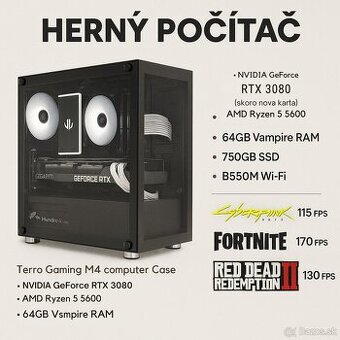 🖥️ ZÁNOVNÝ HERNÝ PC S RTX 3080 Angel – 64GB RAM 🖥️