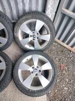 ❄️4ks alu disky orig. Škoda 5x112 R17 pneu 205/55 R17 5mm