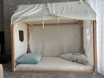 Detská domčeková postel 70x140cm