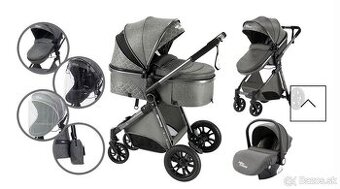 Kočík 3v1- hnedej farby