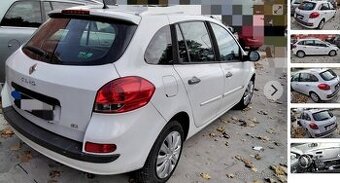RENAULT CLIO Grandtour 1.5 dCi 2011 predám DVERE, MOTOR K9K,