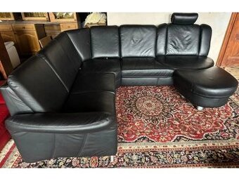 Luxusní rohová kožená sedací souprava, 3199